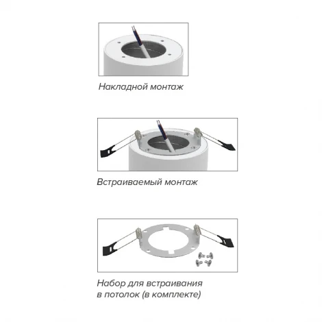 Точечный светильник накладной Wolta WSL-GX53/01BL под лампу GX53 Черный BASIC
