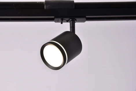 Трековый светильник Orlo Unity 3000K 5Вт 120° LED (однофазный) Maytoni Technical TR085-1-5W3K-B (220V, круглые)
