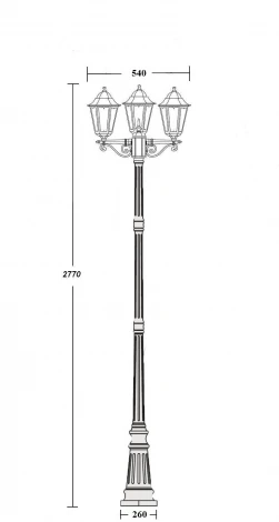 Наземный фонарь Oasis Light PETERSBURG M 79810MB 18 Bl