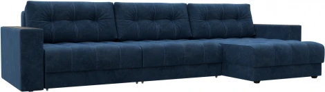 Диван угловой с декором Лига-049 НПБ Лонг Лига Диванов (Велюр) арт.128303
