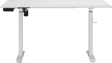 Компьютерный стол Маркос с механизмом подъема 140 (Маркос с механизмом подъема 140х80х75 белый / шагрень белая) Notta арт.578485