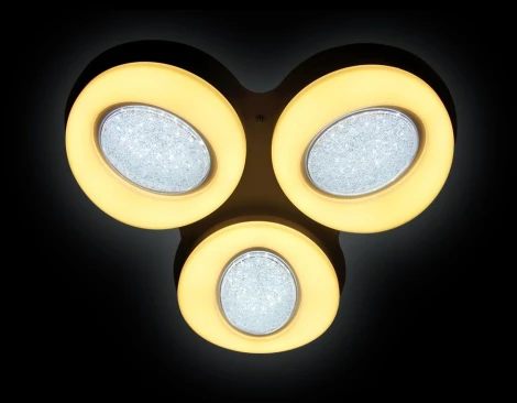 Потолочная люстра Ambrella Orbital Crystal Sand FS1583/3 WH 156W D585*555
