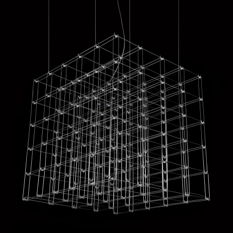 Подвесная люстра Quasar Cosmos Square LED pendant light ImperiumLoft 40,244 (252291-22)