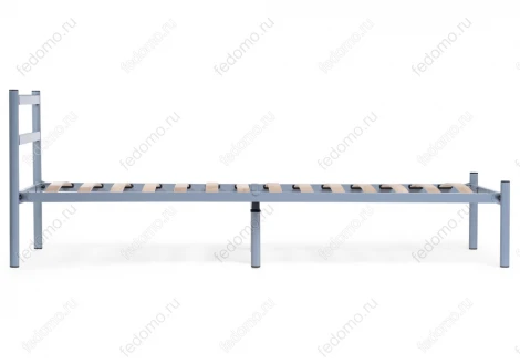 Односпальная кровать Woodville Фади 90х200 серая 462533