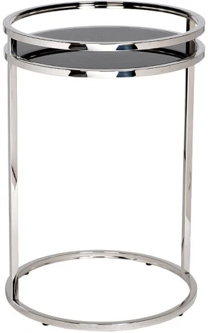 Стол журнальный черное стекло/хром d41*60см Garda Decor арт.47ED-07900