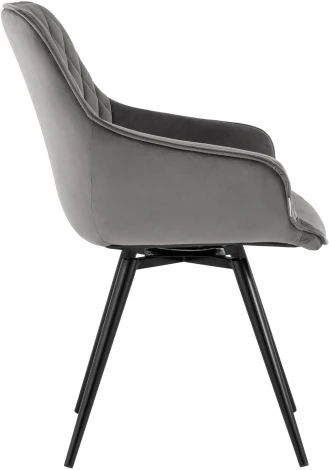 Стул вращающийся Сеул велюр темно-серый УТ000035941