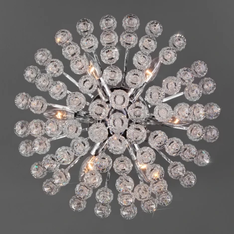 Потолочная люстра Eurosvet Ostiniya 3299/6 хром / прозрачный хрусталь