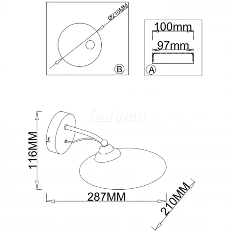Бра J-Light Mody 1289/1W
