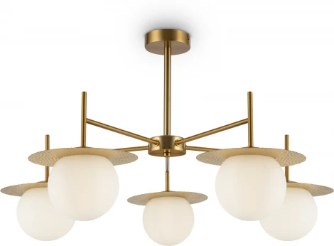Потолочная люстра на штанге Freya Camelia FR5202PL-05BS (220V, шар)