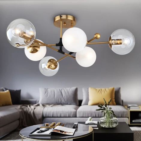 Потолочная люстра на штанге Rivoli Darlene 3145-306 (220V, шарики)