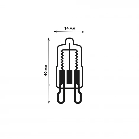 Лампочка галогенная капсульная белая G9 60W Uniel JCD-FR-60/G9
