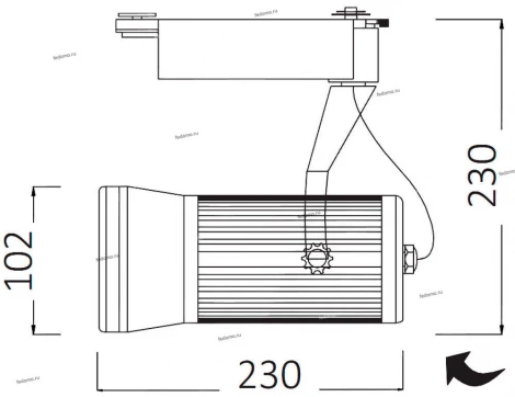 Трековый светильник Arte Lamp Ricordo A6330PL-1WH (LED, 220V, круглые)