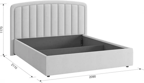 Каркас кровати Сиена 2 180х200 см Mebelson (Кремовый) арт.KM1.8-14.2081