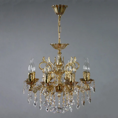 Подвесная люстра Ambiente by Brizzi Leon 2128/8 WP New Leaf (220V, на цепи, подсвечник, свеча)