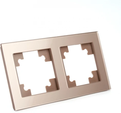 Рамка на 2 поста (шампань) Stekker Катрин 39528