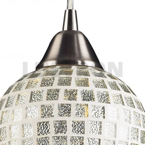 Подвесной светильник N-Light 528 528-1SLV satin nickel / silver mosaic