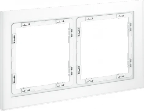 Рамка на 2 поста (белый, матовый, стекло) Voltum S70 VLS110202