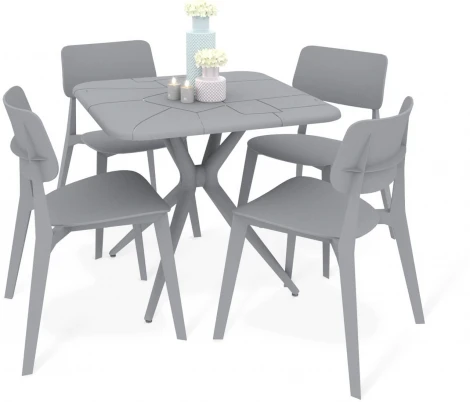 Обеденная группа SHT-DS197 серый Sheffilton 5701408001