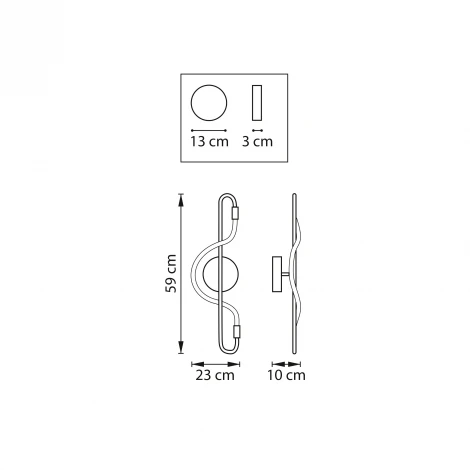 Настенный светильник светодиодный Lightstar Corinto 637653 (220V)