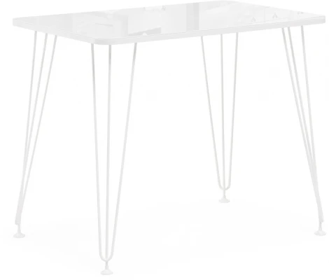 Стол стеклянный Хумфри белый 514796 Woodville