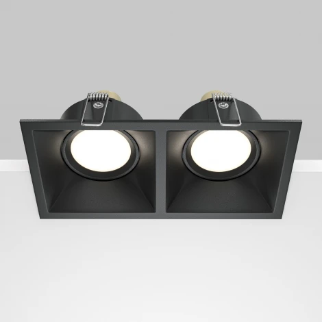 Встраиваемый светильник Dot GU10 2x50Вт Maytoni Technical DL029-2-02B (220V)