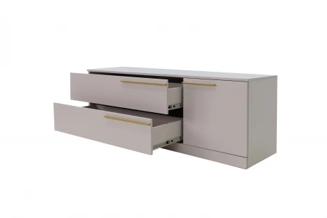 Тумба ТВ -3, Сатиновое золото Ивару Николь 102011