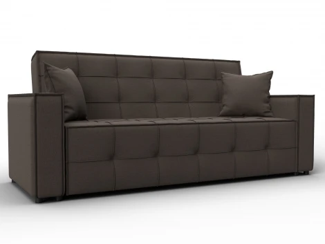 Диван-книжка Лига-067 (ДВП,Дерево/Пластик/Рогожка/Коричневый) Лига Диванов 129826