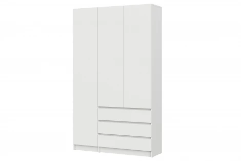 Шкаф трехстворчатый Арника Бали, Белый