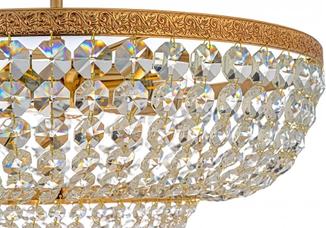 Потолочная люстра буше Arti Lampadari Favola E 1.3.50.502 G (220V, хрусталь)