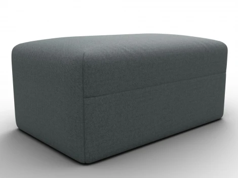 Модуль пуф Лига-060 НПБ (ЛДСП,Брус,Фанера,Рогожка/Серый) Лига Диванов 129735