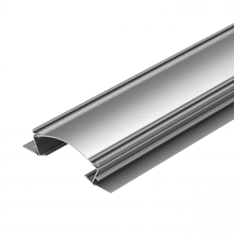 Профиль с экраном ALM-ARC-DOUBLE-2000 ANOD+FROST (Алюминий) 029852 Arlight