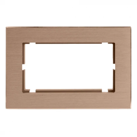 Рамка на 2 поста (шампань) Stekker Катрин 50030