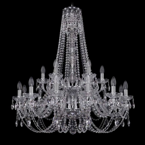 Подвесная люстра Bohemia 1406 1406/12+6/300/h-95/2d/Ni