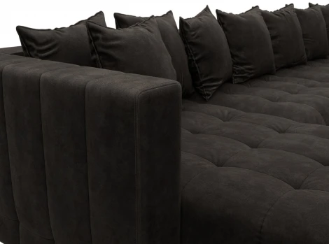 Диван П-образный Лига-052 НПБ Лонг Лига Диванов (Велюр) арт.128856