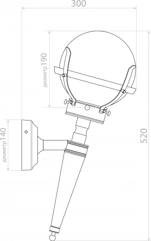 Настенный фонарь уличный Covali WL-30563 (220V, IP54)