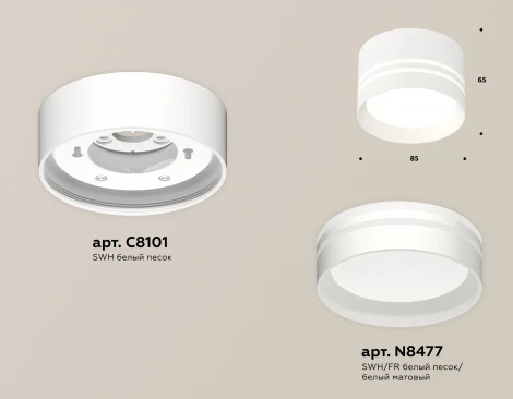 Накладной точечный светильник Ambrella Techno Spot XS8101021 (220V, круглые)
