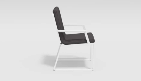 Обеденная группа Gardenini Bella (Алюминий,Ткань/Белый,Антрацит) DBLL.020520.C1