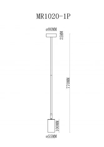 Подвесной светильник MyFar Dereck MR1020-1P (220V)