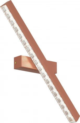 Настенный светодиодный светильник ST Luce SL1018 SL1018.623.01 терракотовый/прозрачный LED 1*11W 4000K (220V)
