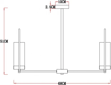Потолочная люстра Arte Lamp Celaeno A7004PL-5BK