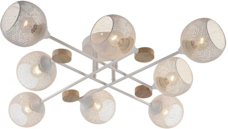 Потолочная люстра на штанге Seven Fires Bazill SF3384/8C-WT-WD