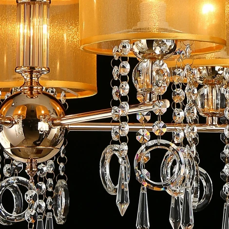 Подвесная люстра ILLUMICO IL6219-5P-27 GD (220V, на цепи)