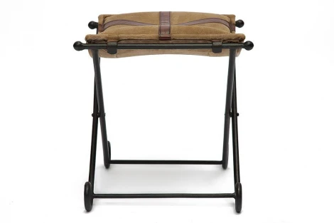 Стул Secret De Maison FLEX ( mod. M-1929 ) коричневый (металл/кожа буйвола/ткань хлопок)