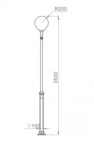 Наземный фонарь Русские фонари Versailles 521-31/b-30