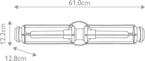 Настенный светильник для ванных комнат Hinkley Masthead HK-MASTHEAD2-HBBK (220V, IP44)