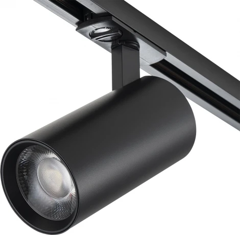 Трековый светильник однофазный Escada 20002 20002TRA/01LED SBK 10Вт, металл, черный матовый (220V, круглые)