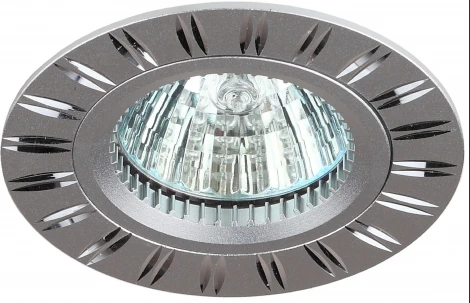 Встраиваемый точечный светильник ЭРА KL33 AL/SL/1 (12V, круглые)