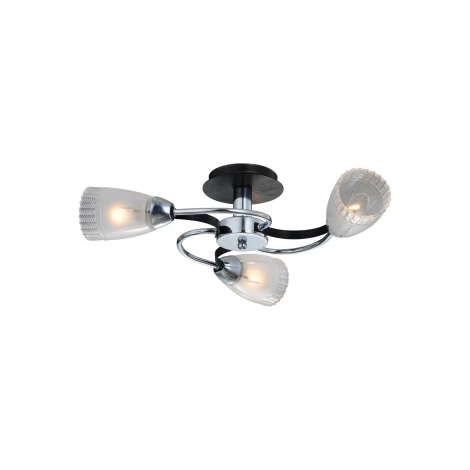 Потолочная люстра IDLamp Carlotta 865/3PF-Darkchrome