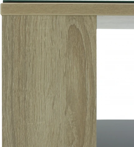 Стол журнальный BeautyStyle 5 сонома/стекло черное от фабрики Mebelik