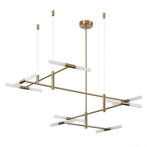 Потолочная люстра на штанге Odeon Light Defance 4306/16 бронзовый/акрилл/металл IP20 G9 40W *16 180° 220V